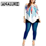 Plus Size Colorful Blouse