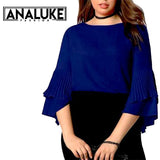 Blue Casual Female Blouse