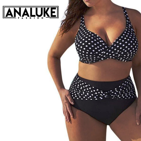 Two Piece Polka Dots Swimsuit