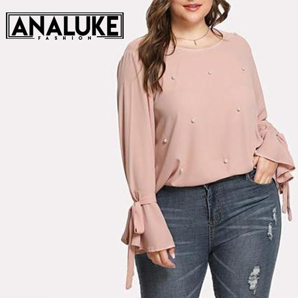 Plus Size Pink Blouse