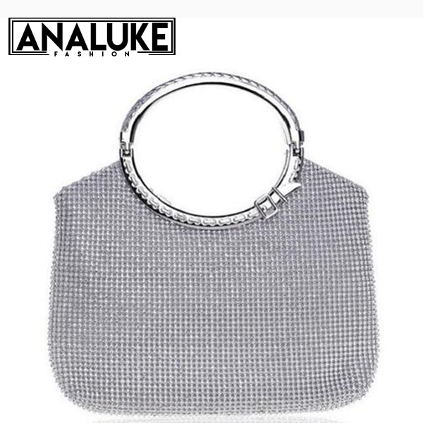 Full Rhinestone Evening Tote Bag