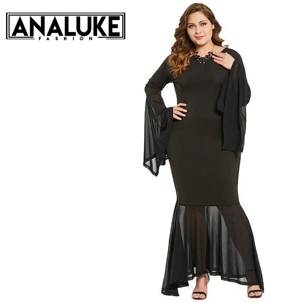 Over Size Mermaid Maxi Dress
