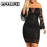 Lace Long Sleeve Sexy Party Club Dress