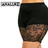 Black Lace Short Leggings Under Skirt