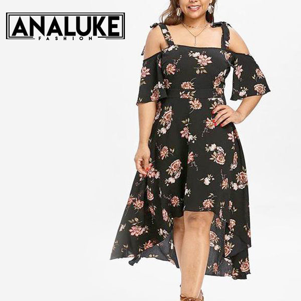 Plus Size Sexy Flowy Floral Dress