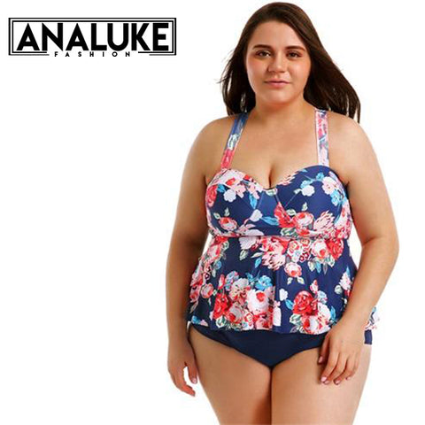 Large Size Two Piece Swimsuit