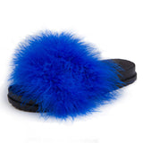 Sweet Thick Feather Slippers