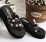 Beach Printed Floral Slippers