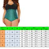 Plus Size Mermaid One Piece Swimwear