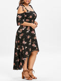 Plus Size Sexy Flowy Floral Dress