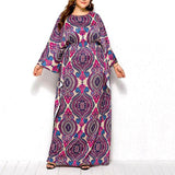 Big Size Swing Batwing Sleeve Long Dress