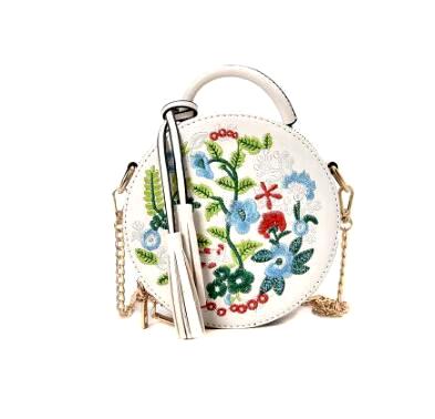 Crossbody Flower Leather Tote Bag