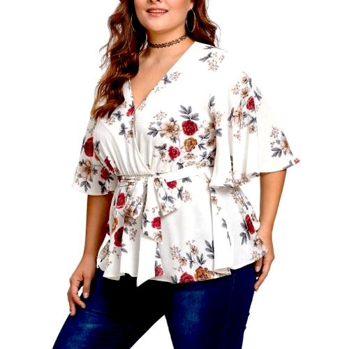 Plus Size Multicolor Blouse