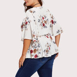 Plus Size Multicolor Blouse