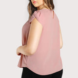 Pink Fashionable Elegant Blouse