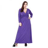 V- Neck Loose Maxi Long Dress