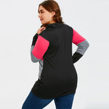 Long Sleeve Heaps Collar T-Shirt