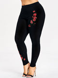 Floral Embroidered Pants
