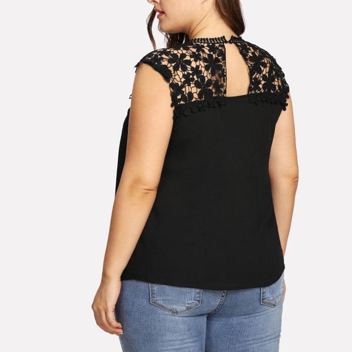 Black Lace Elegant Blouse