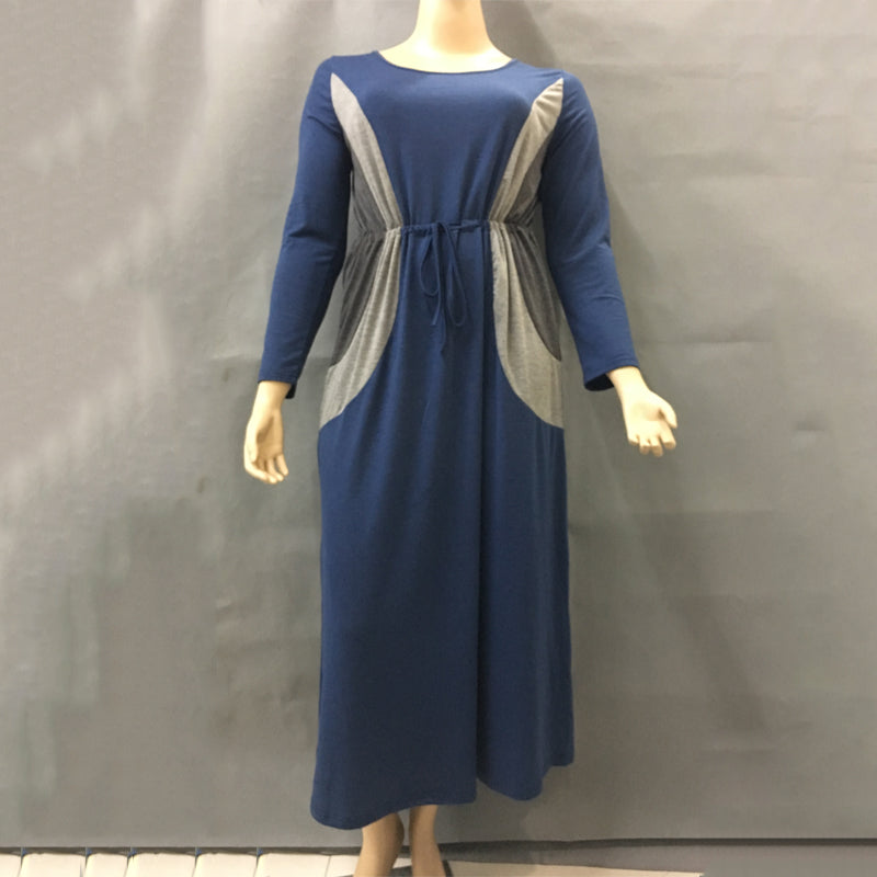 Elegant maxi - black & blue