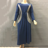Elegant maxi - black & blue