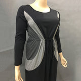 Elegant maxi - black & blue