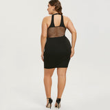 Plus Size Cut Out Sexy Club Party Dress