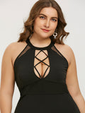 Plus Size Cut Out Sexy Club Party Dress