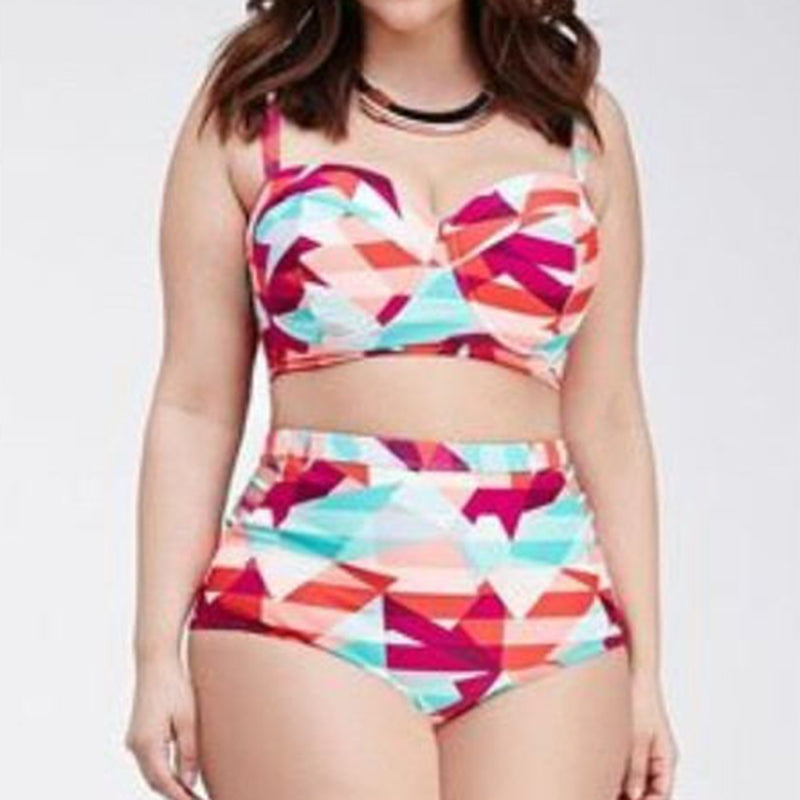Plus Size Bright color Swim Wear