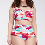 Plus Size Bright color Swim Wear