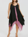 Black & Pink Trapeze Dress