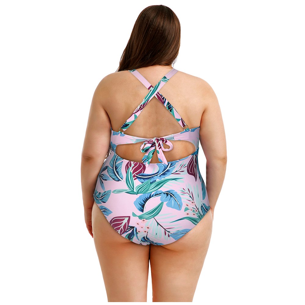 Plus Size Hollow Out Bikini