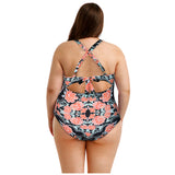 Plus Size Hollow Out Bikini