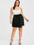 High Waist Chain Mini Short Skirt