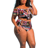 Colorful Two Piece Swimwear