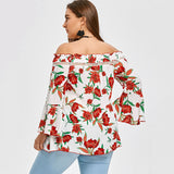 Allover Floral Printed Chiffon Blouse