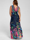 Splatter Print Ladies Dresses