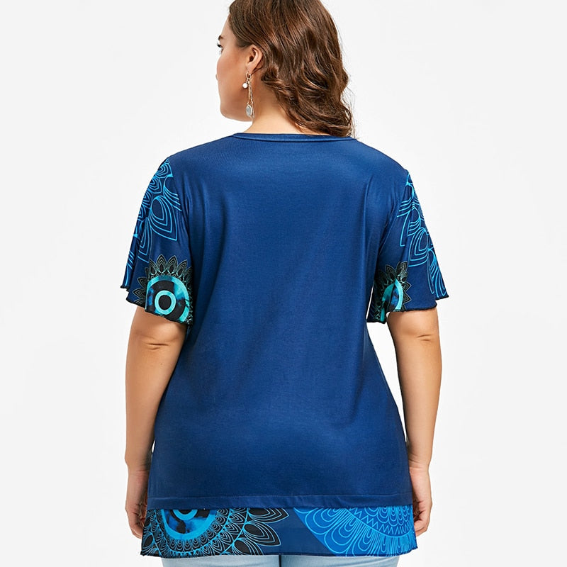 Boho Beach Ethnic Print T-shirt