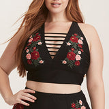 Flower Embroided Swimwear