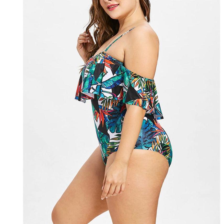 Leaf Printed Swimsuit