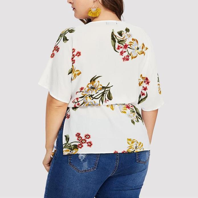 Hot Flower Printed Blouse