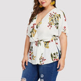 Hot Flower Printed Blouse