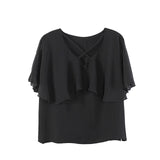 Plus Size V-neck Blouse