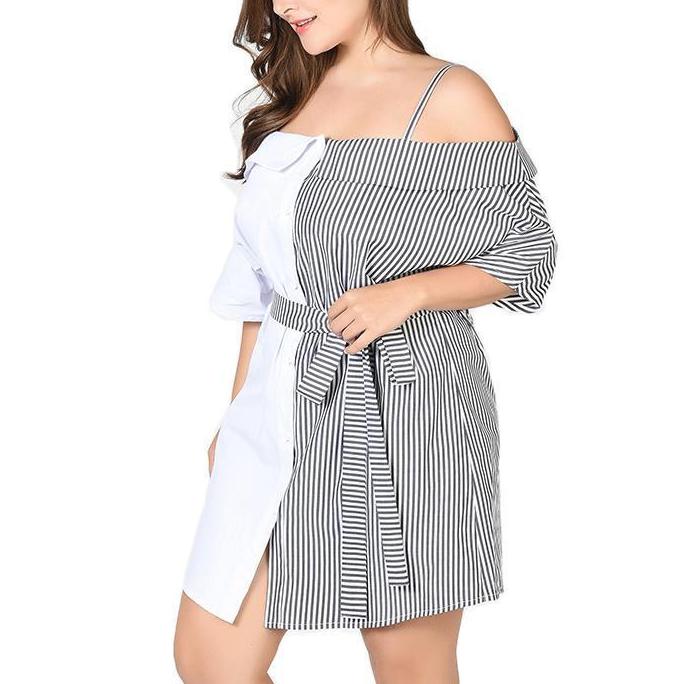 White Stripe Dress