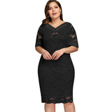 Plus Size V-Neck Casual Party Dress