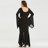 Over Size Mermaid Maxi Dress