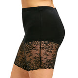 Black Lace Short Leggings Under Skirt