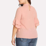 Plus Size Pink Blouse