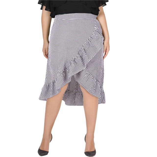 Plus Size High Waist Skirt