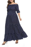 Plus Size Polka dots Dress